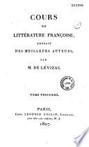 Cours de littérature françoise