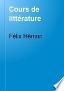 Cours de littérature