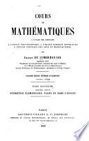 Cours de mathématiques à l'usage des candidats