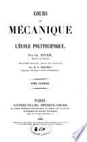 Cours de mécanique de l'Ecole polytechnique