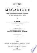 Cours de mécanique: Mécanique spécial des fluides. Hydraulique. Thermodynamique. Air comprimé. 1911. [4], 349 p