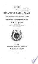 Cours de mécanique rationnelle à l'usage des candidats aux écoles polytechnique et normale