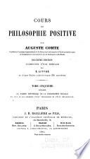 Cours de philosophie positive: La partie historique de la philosophie sociale