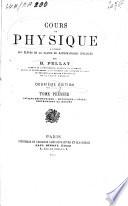 Cours de physique à l'usage des élèves de la classe de mathématiques spéciales