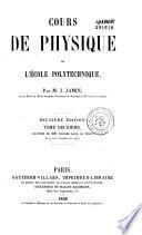 Cours de physique de l'École polytechnique