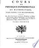 Cours De Physique Experimentale Et Matématique
