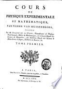 Cours de physique experimentale et mathematique