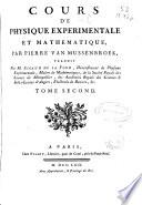 Cours de physique experimentale et mathematique