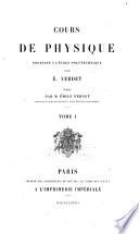 Cours de physique professé à l'École polytechnique