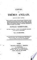 Cours de thèmes anglais