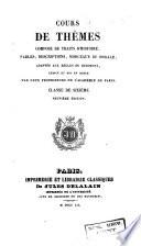Cours de thèmes composé de traits d'histoire