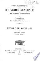 Cours élémentaire d'histoire générale