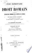 Cours élémentaire de droit romain