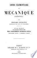 Cours élémentaire de Mécanique (Cinématique)