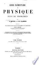 Cours élémentaire de physique suivi de problème