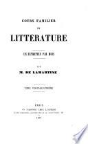 Cours familier de littérature