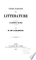 Cours familier de littérature