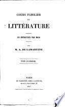 Cours familier de littérature