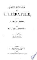 Cours familier de littérture