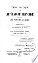 Cours pratique de littérature française