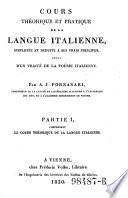 Cours theorique et pratique de la langue italienne, (etc.)