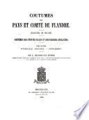 Coutumes des pays et comté de Flandre: Winendale. Ysendeke. Supplement