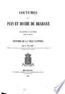 Coutumes du pays et duché de Brabant