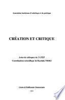 Création et critique