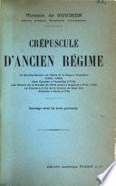Crépuscule d'Ancien Régime