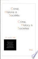 Crime, Histoire et Sociétés, 1998/2