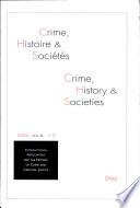 Crime, Histoire et Sociétés, 2002/2