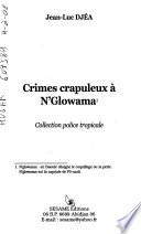 Crimes crapuleux a N'Glowama
