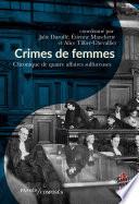 Livre Crimes de femmes