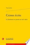 Crimes écrits