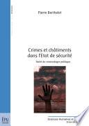 Crimes et châtiments dans l'Etat de sécurité