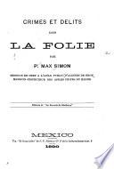 Crimes et délits dans la folie
