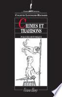 Crimes et trahisons