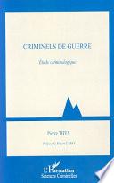 Criminels de guerre