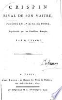 Crispin, rival de son maitre