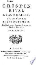 Crispin rival de son Maître
