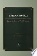 Critica Musica