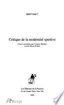 Critique de la modernité sportive