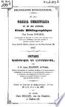 Critique historique et littéraire du Gallia christiana et de ses auteurs