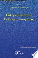 Critique littéraire et littérature européenne
