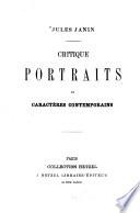 Critique, portraits et caractères contemporains
