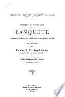 Cronica y discursos de la fiesta celebrada el 8 de Noviembre de 1919 en el Palacio de Orsay bajo la presidencia effectiva de S.E. Nahoum Effendi ...