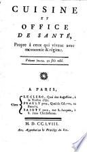 Cuisine et office de santé