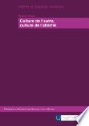Culture de l'autre, culture de l'alterité