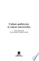Culture québécoise et valeurs universelles