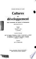 Cultures Et Développement